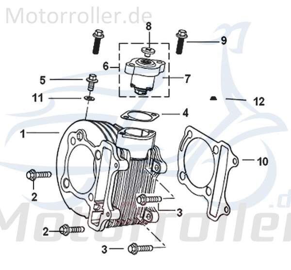 Kreidler Insignio 250 DD Unterlegscheibe 250ccm 4Takt 130013000000 Motorroller.de Distanzhalter U-Scheibe Washer Beilagscheibe Ausgleichsscheibe