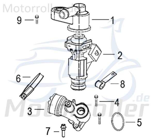 Kreidler Insignio 125 2.0 Schraube 125ccm 4Takt 750135 Motorroller.de M6x16mm Bundschraube Maschinenschraube Flanschschraube Flansch-Schraube Scooter