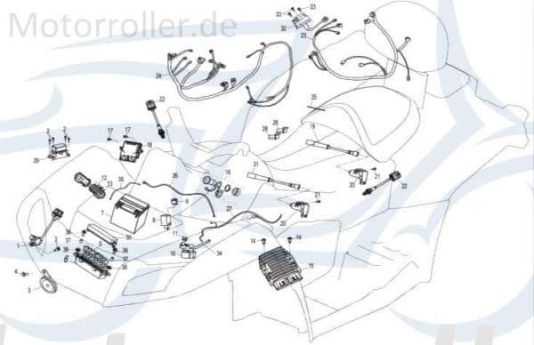 SMC Quad 250 Schraube M6x25mm ATV 250ccm 4Takt B01090602565 Motorroller.de Bundschraube Maschinenschraube Flanschschraube Flansch-Schraube CFMOTO UTV