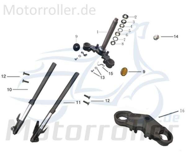 Kreidler DICE CR 125i Untere Gabelbrücke 780170 Gabeljoch Motorrad Original Ersatzteil