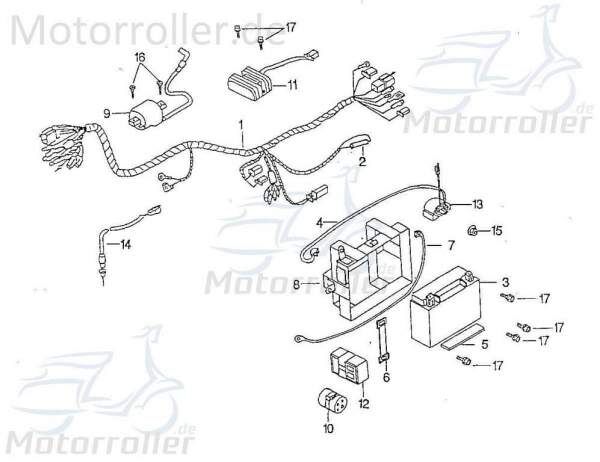 Auflage Aufnahme Rex 98749 Motorroller.de