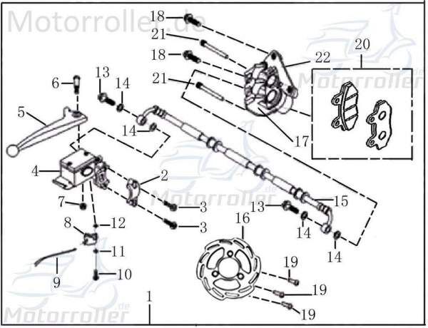 Rex Drive Sport 50 Bremsscheibe Roller 50ccm 2Takt 701270 Motorroller.de Scheibenbremse Vorderbremse Scheiben-Bremse Bremsplatte Brems-Scheibe Scooter