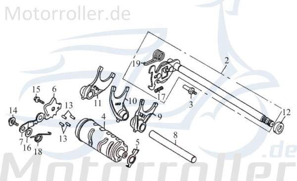 SMC Sechskantschraube M6x14mm Barossa Halter ATV 250ccm 4Takt Motorroller.de Befestigung Halterung Flachkopfschraube Sechskant-Schraube Bundschraube