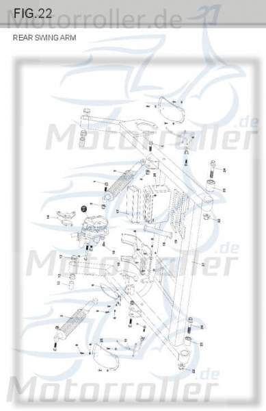 Schraube M6x16mm Eppella Buggy 150 Maschinenschraube 14137 Motorroller.de Bundschraube Flanschschraube Flansch-Schraube Maschinen-Schraube Ersatzteil