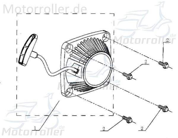 Seilstarter Handstarter komplett Chokezug 143111010000