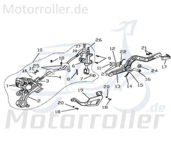 Rex Supermoto 125 DD Rückstellfeder 125ccm 4Takt 730844 Motorroller.de Sitzbankverschluss 125ccm-4Takt Motorrad Kreidler Moped Ersatzteil Service