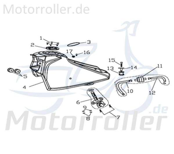 CPI Supermoto 125 DD Kraftstoffbehälter 125ccm 4Takt Y9B-52110-00-00 Motorroller.de Benzintank Spritbehälter 125ccm-4Takt Motorrad CPI Moped