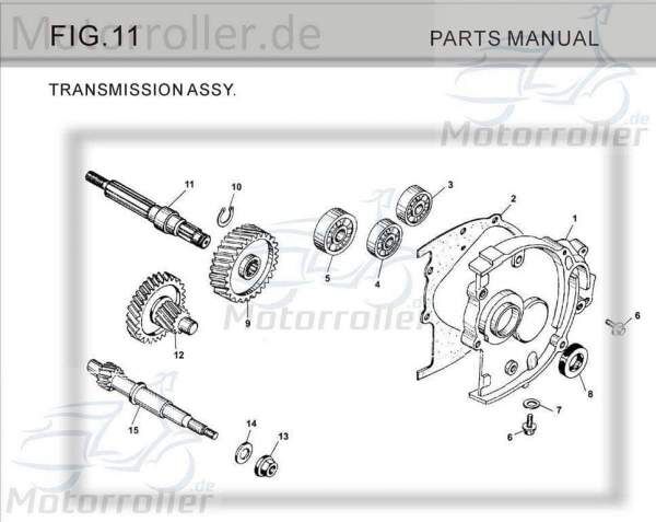 Bundschraube M8x12mm Tongjian Maschinenschraube 150ccm 4Takt Motorroller.de Flanschschraube Flansch-Schraube Maschinen-Schraube Bund-Schraube Buggy