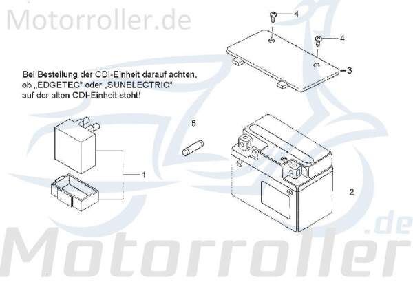 CDI Zündbox Daelim Otello 125 Steuergerät Roller 125ccm 4Takt Motorroller.de CDI-Einheit Blackbox Zündeinheit 125ccm-4Takt Scooter Ersatzteil Service