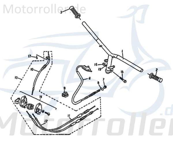 Lenker neu 74702 für Rex 50-Trophy