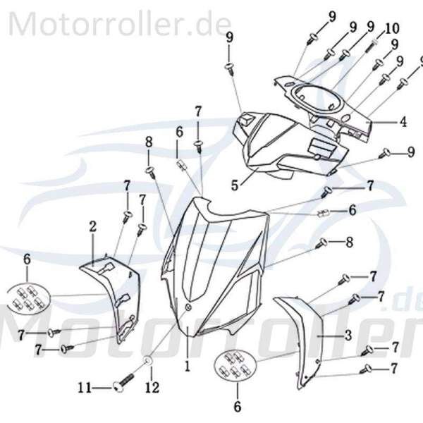 Dekorset komplett GALACTICA 125 Frontverkleidung 702861