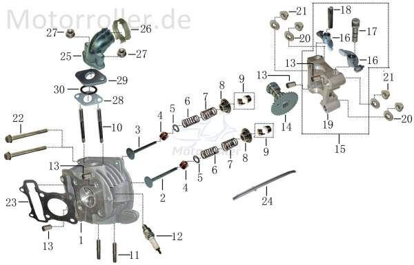 O-Ring Dichtung FIG E2-34 Motorroller.de