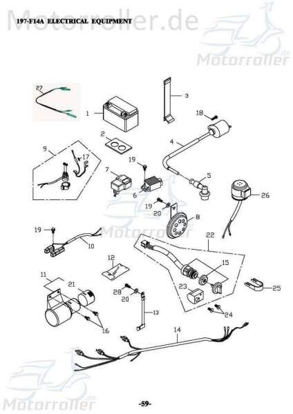 Adly Spanngummi Batterie Quad ATV 272ccm 4Takt Motorroller.de 150ccm-4Takt ATV 300 Crossroad Sentinel ATV 150 Crossroad UTV Ersatzteil Service