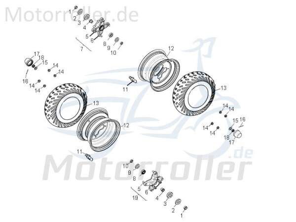 Aeon Crossland 300 Quadreifen ATV 300ccm 4Takt 42711227-000 Motorroller.de 22x7-10 Pathfinder ATV-Reifen Offroadreifen BuggyReifen Geländebereifung