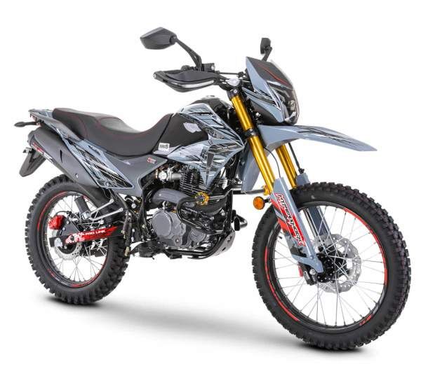 Motorrad Fighter 250 CRS-RS grau 95 km/h Euro 5 250ccm Schaltmoped Enduro