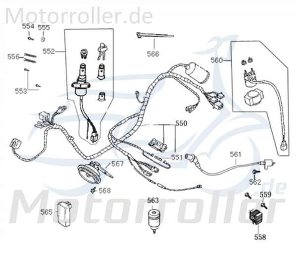 Kreidler Flory 125 Classic AHO-Relais 742207 Motorroller.de Scooter Roller Ersatzteil Service Inpektion Direktimport