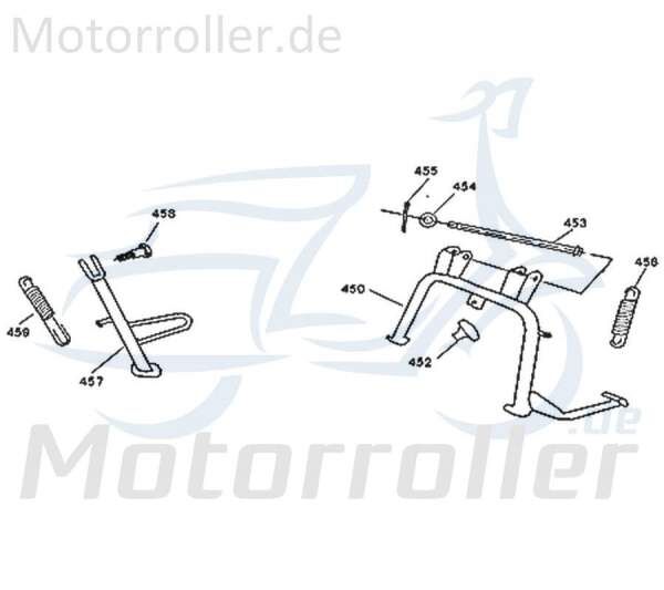 Kreidler Florett 2.0 City 50 Federsatz Seitenständer 741004 Motorroller.de Feder Nebenständer Standfuß Seitenständerfeder