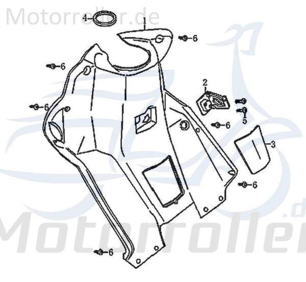 Kreidler Florett RMC-G 50 125 Fussraumverkleidung Frontverkleidung 83577 Innenverkleidung Lenkerverkleidung Original Ersatzteil