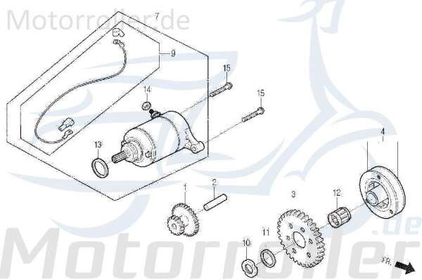 Nadellager 16.5 x 31.6 2 Anlasser DAE-91104-SA0-0000-M1