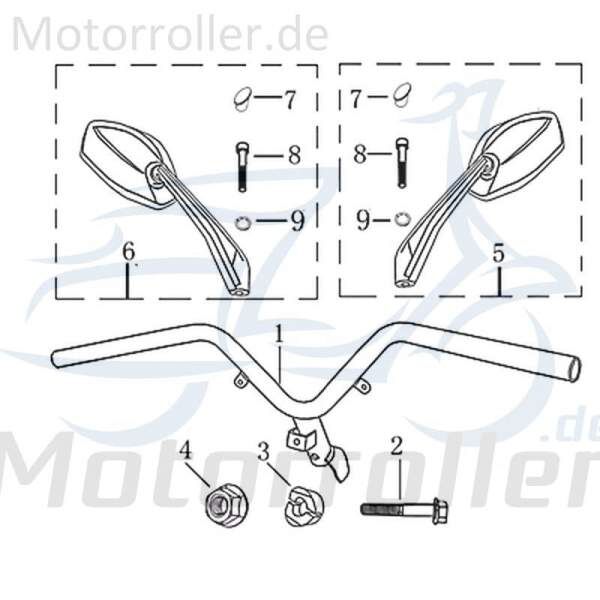 Rex INSIGNIO 125 DD Passhülse Passbuchse 50ccm 4Takt 706175 Motorroller.de Distanzhülse Distanz-Hülse Distanzbuchse Abstandshülse Abstandsbuchse