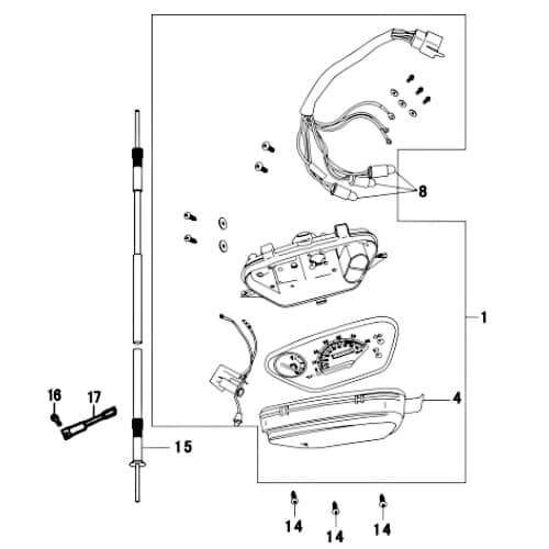 Bundschraube Rex RS450 Maschinenschraube Roller 50ccm 4Takt Motorroller.de Flanschschraube Flansch-Schraube Maschinen-Schraube Bund-Schraube Scooter