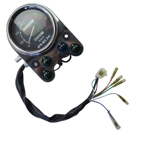 Rex Chopper 125 Tachometer 125ccm 4Takt 55510-CHP-01 Motorroller.de Geschwindigkeitsmesser Geschwindigkeitsanzeige Speedometer kmh-Anzeige Motorrad