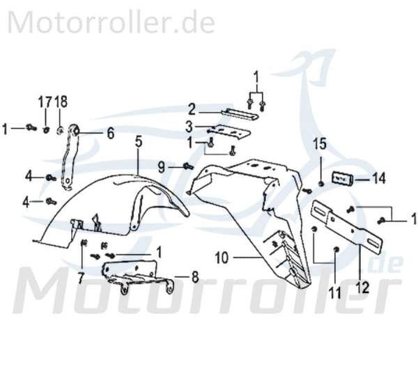 Verstärkungsplatte (Kennzeichenträger) Motorrad 750357