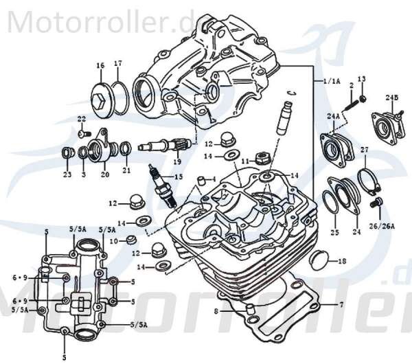 Rex Enduro 125 DD Zündkerze 125ccm 4Takt 09482Q000809 Motorroller.de CR8E NGK spark plug plugs Roller-Zündkerze Motorroller-Zündkerze sparking