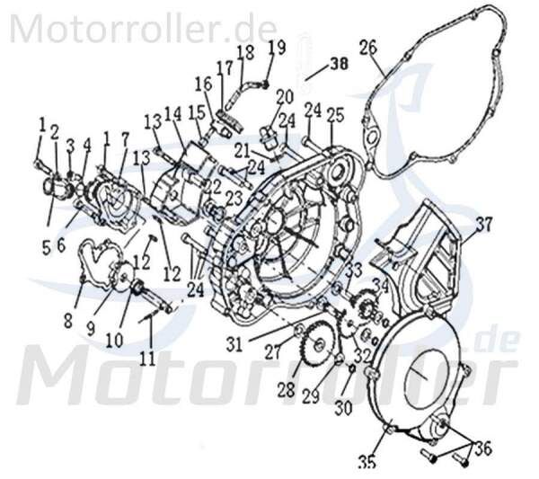 Generic Trigger X 50 O-Ring 13.3x2.65mm 50ccm 2Takt 733469 Motorroller.de Gummidichtung Dichtring Gummiring Oring Gummi-Ring Dicht-Ring Motorrad Moped