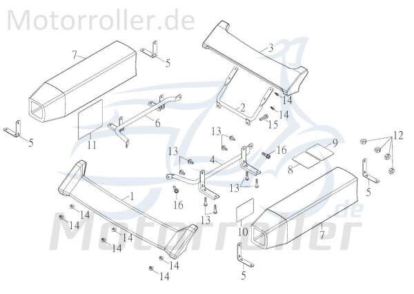 Kreidler F-Kart 170 Warnaufkleber 170ccm 4Takt 56578-GKO-00 Motorroller.de Warnhinweis Hinweisaufkleber Warnhinweisaufkleber 170ccm-4Takt Ersatzteil