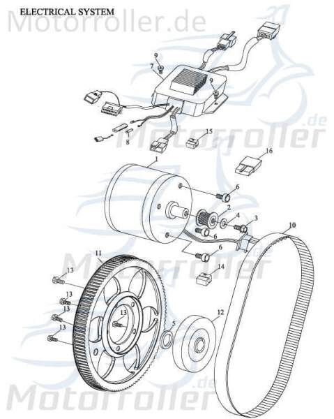 Adly Fun Cruiser FC 20 Zündspule 50ccm elektro 30413-165-000 Motorroller.de KC KCF Zündkabel Zündung Zündmodul Kerzenstecker Zünd-Kabel Zünd-Spule