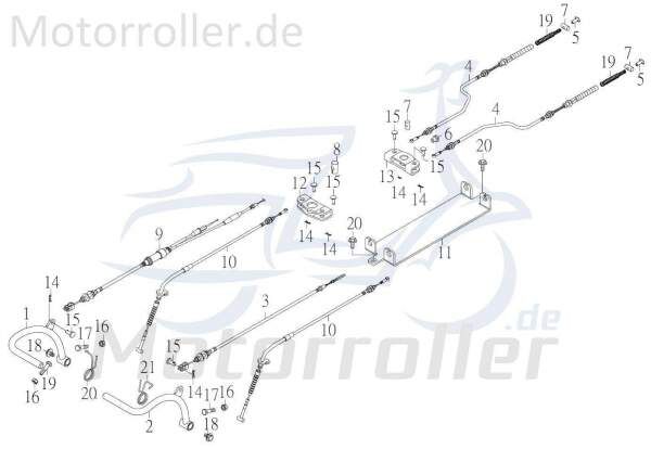 Rex Quad 250 Torsionsfeder ATV 200ccm 4Takt 97508-22222-B Motorroller.de Spannfeder Rückzugfeder Torsions-Feder 200ccm-4Takt UTV Ersatzteil Service