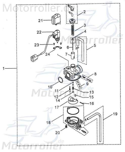 PGO Vergaserdüse Hauptdüse #88 50ccm 2Takt 125ccm 4Takt Motorroller.de Nadeldüse Dosierdüse Einstelldüse Haupt-Düse Nadel-Düse PGO 50ccm-2Takt Scooter