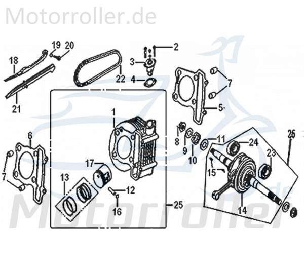 Steuerkettenspanner 14520-GY6A-9000 Motorroller.de