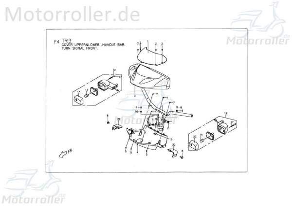 Halter Blinker vorn rechts Befestigung PGO C170F050000