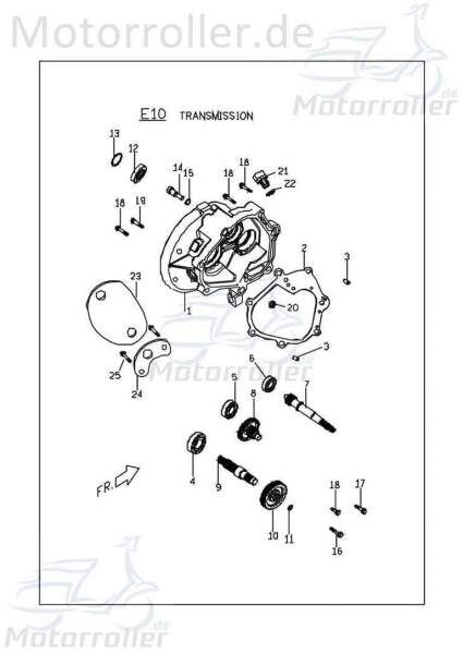 PGO Bugrider 150 Getrieberad Buggy 150ccm 4Takt C61412000001 Motorroller.de Zwischenrad Zahnrad Zahn-Rad Getriebe-Rad Zwischen-Rad Getriebezahnrad