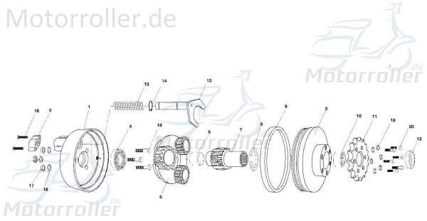 Buchse Tongjian Strassenbuggy 150 II Hülse 150ccm 4Takt Motorroller.de Distanzhülse Lagerbuchse Distanz-Hülse Distanzbuchse Passhülse Passbuchse