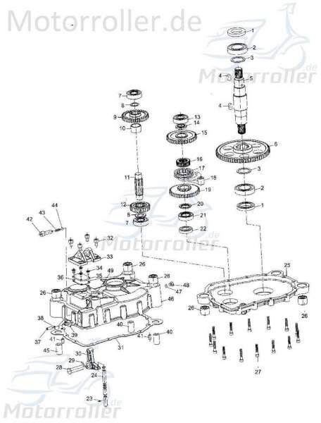 Eppella Strassenbuggy 250 I+II Unterlegscheibe 250ccm 4Takt 10471 Motorroller.de 45x35x2mm Distanzhalter U-Scheibe Washer Beilagscheibe Ersatzteil