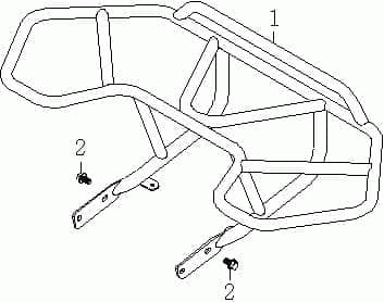 SMC GEPÄCKTRÄGER hinten Topcase-Halterung 52850-CGW-00 Motorroller.de Kofferträger Gepäck-Träger Topcasehalterung Koffer-Träger Ersatzteil Service