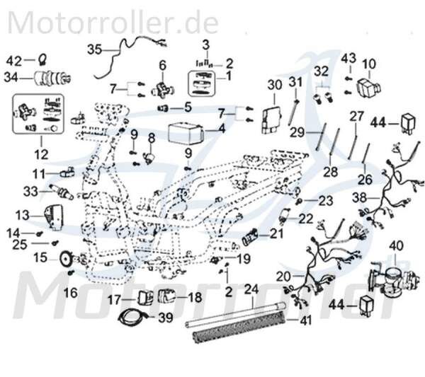 Kreidler Insignio 125 2.0 Luftmengensteuerung 125ccm 4Takt 750177 Motorroller.de 125ccm-4Takt Scooter Qingqi Ersatzteil Service Inpektion Direktimport