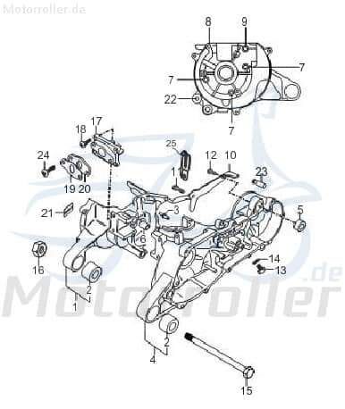 Sundiro XDZ 50 TA Ablassschraube 50ccm 2Takt D1E41FM01-15 Motorroller.de Motorölablassschraube 1E40QMB Scooter Ersatzteil Service Inpektion