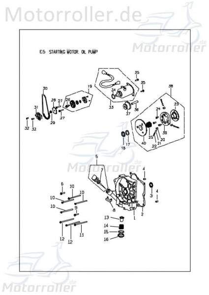 PGO Sechskantschraube M6x95mm G-Max 50 25 km/h 50ccm 2Takt Motorroller.de Befestigung Halter Halterung Flachkopfschraube Sechskant-Schraube Scooter