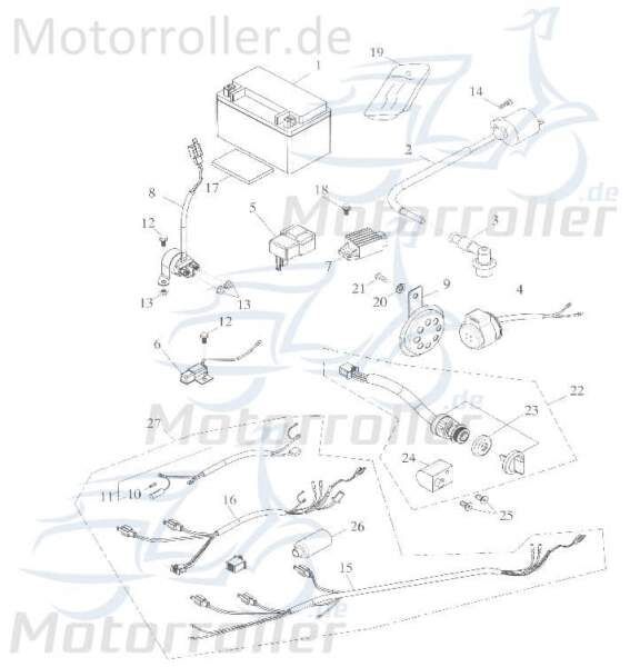 Adly Widerstand GK 125 Vorwiderstand Buggy 125ccm 4Takt Motorroller.de Widerstandskomponente Widerstands-Komponente Widerstandseinheit 125ccm-4Takt