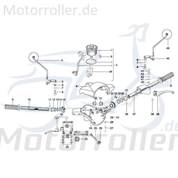 Lenkerverkleidung unten creme Deckel C-4723415-AVORIO