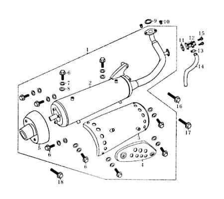 Bundschraube M6x16mm Rex RS450 Maschinenschraube 87196 Motorroller.de Flanschschraube Flansch-Schraube Maschinen-Schraube Bund-Schraube Scooter