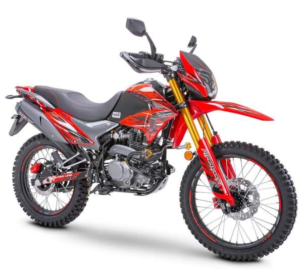 Motorrad Fighter 250 CRS-RS rot 95 km/h Euro 5 250ccm Schaltmoped Enduro