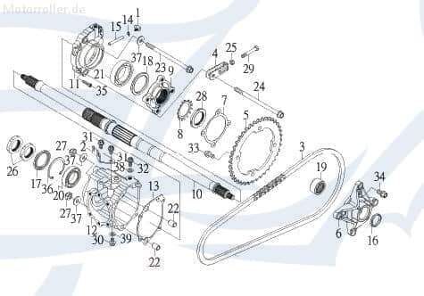 SMC Entlüftungsschlauch Ablaufleitung 90310-42955 Motorroller.de Entlüftungs-Schlauch Minarelli liegend Scooter BT125T-12F1 Tanco 125 Moped