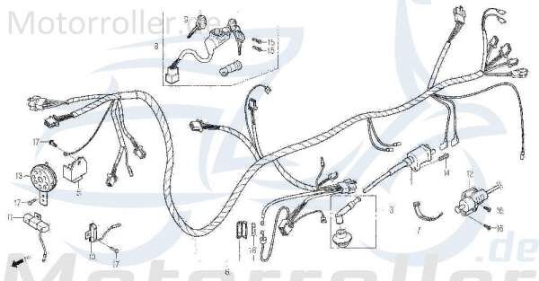 Daelim Cordi SE 50 Zündkerzenstecker 50ccm 2Takt 3070A-SC1-9500 Motorroller.de Zündkerzen-Stecker Scooter Delfino SH100 Ersatzteil Service Inpektion