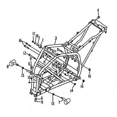 Sechskantschraube Rex Quad 150 Halter Halterung ATV 98874 Motorroller.de Befestigung Flachkopfschraube Sechskant-Schraube Bundschraube Flanschschraube