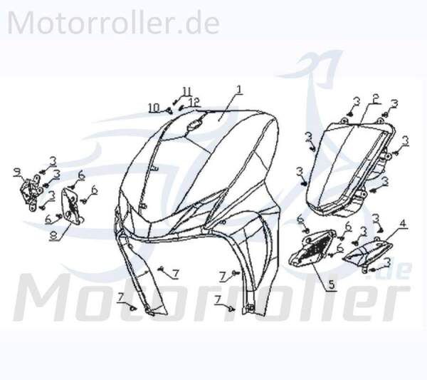 Schraube 4.8x16mm Kreidler Vabene 50 Kreuzschraube SMC 730325 Motorroller.de Kreuzschlitzschraube Blech-Schraube Treibschraube 50ccm-2Takt Scooter